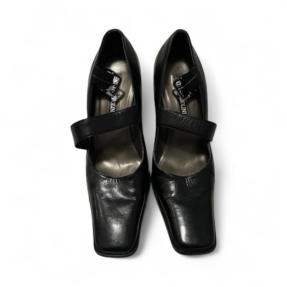 Enzo Angiolini Black Leather Heels